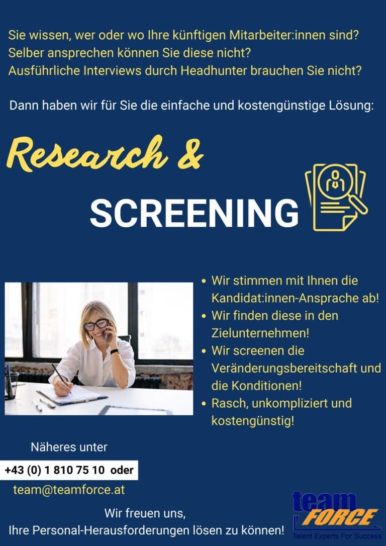 teamFORCE | Research & Screening