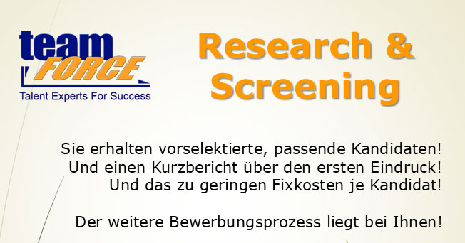 Research & Screening | teamFORCE
